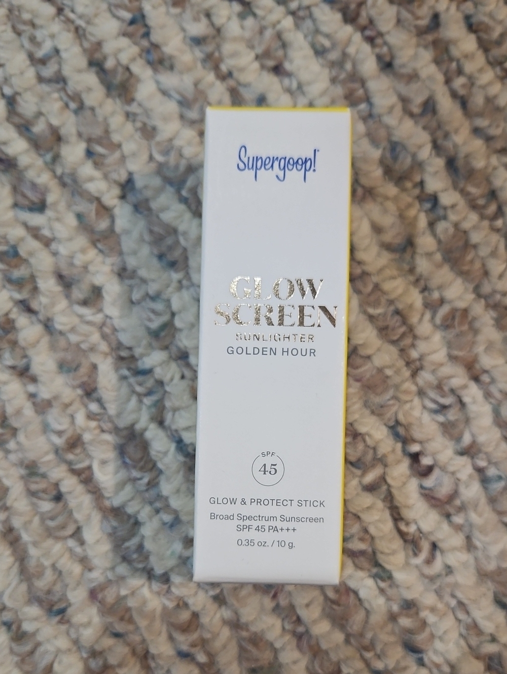 Supergoop! Glow Screen Sunlighter Stick - White & Gold Accents